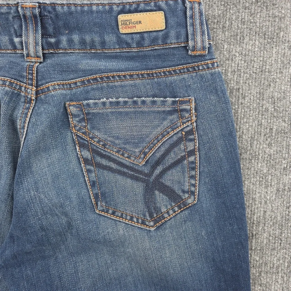 VINTAGE Tommy Hilfiger‎ Sally Jeans Womens 29x30 Blue Bootcut Y2K Low Rise Denim